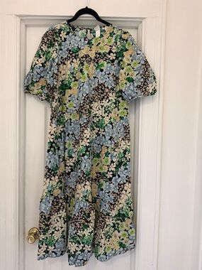 H&M | Dresses | Hm Green Velvet Dress | Poshmark